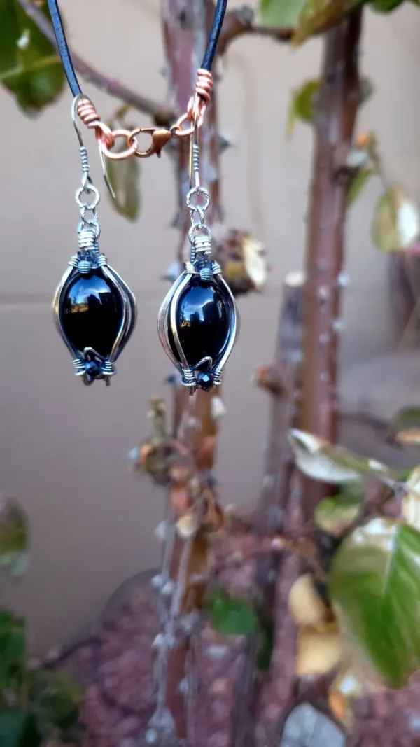 ✨️Black Beauty Earrings ✨️Onyx - Spinel Sterling Silver - Image 6