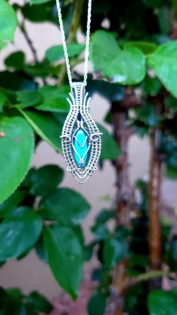 💠Sleeping Beauty's Whisper💠 Turquoise & Sterling Silver Pendant